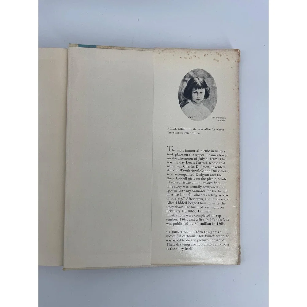 VTG Alice's Adventures In Wonderland & Through The Looking-Glass HC‎ 1963 USA
